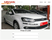 Tablet Screenshot of kathmanduautomobiles.com.np